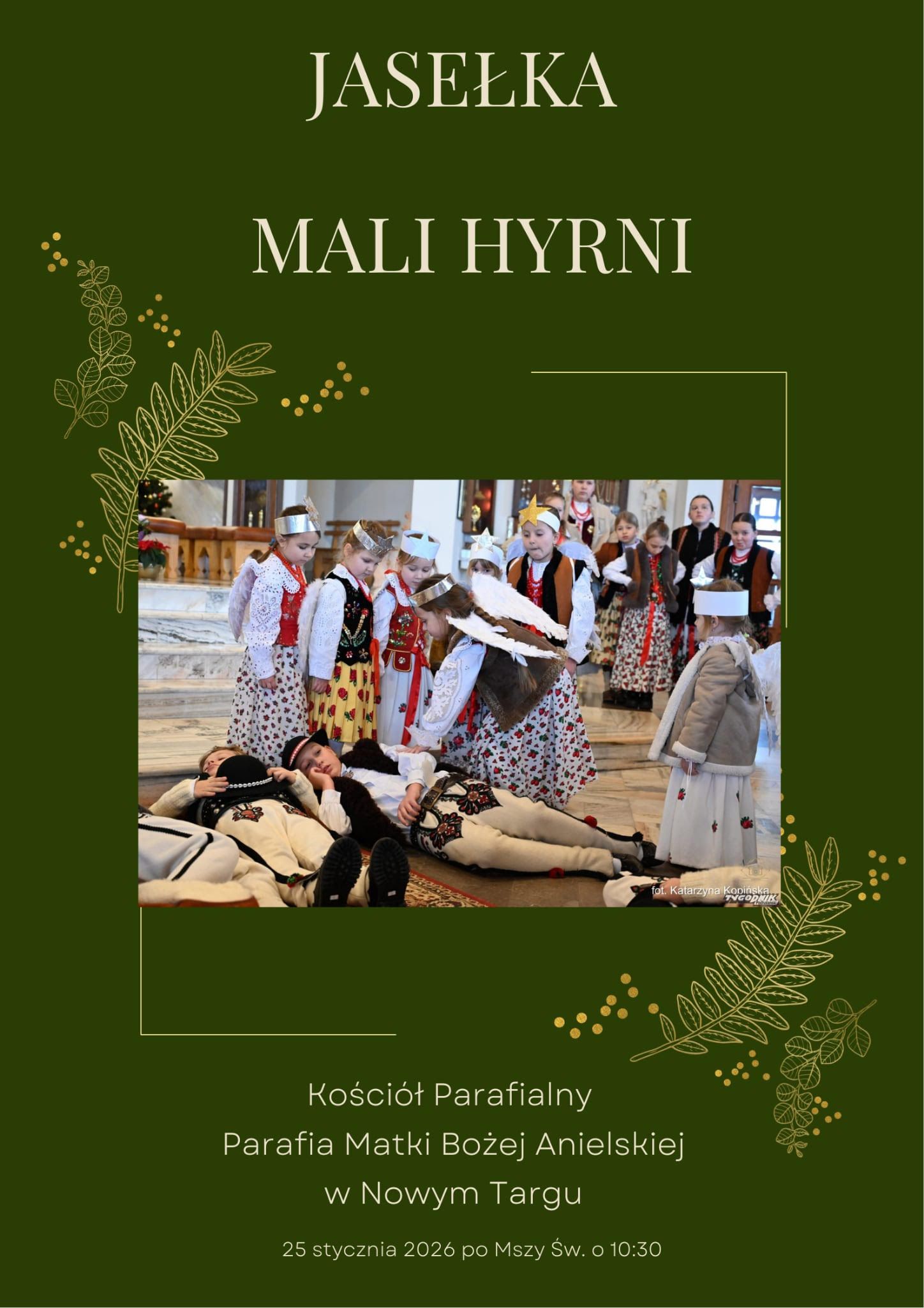 Zaproszenie na Jasełka w naszym kościele